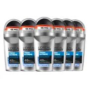 6x L'Oréal Men Expert Deodorant Roller Fresh Extreme 50 ml
