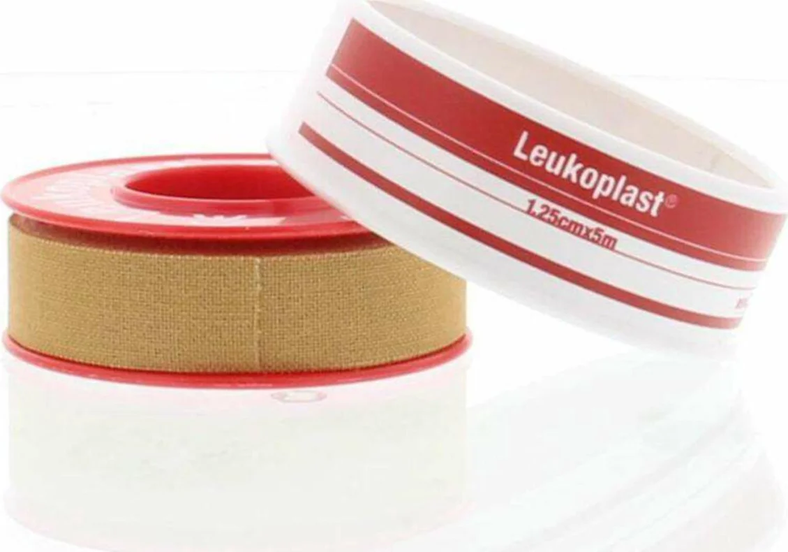 6x Leukoplast Hechtpleister 5 m x 1,25 cm