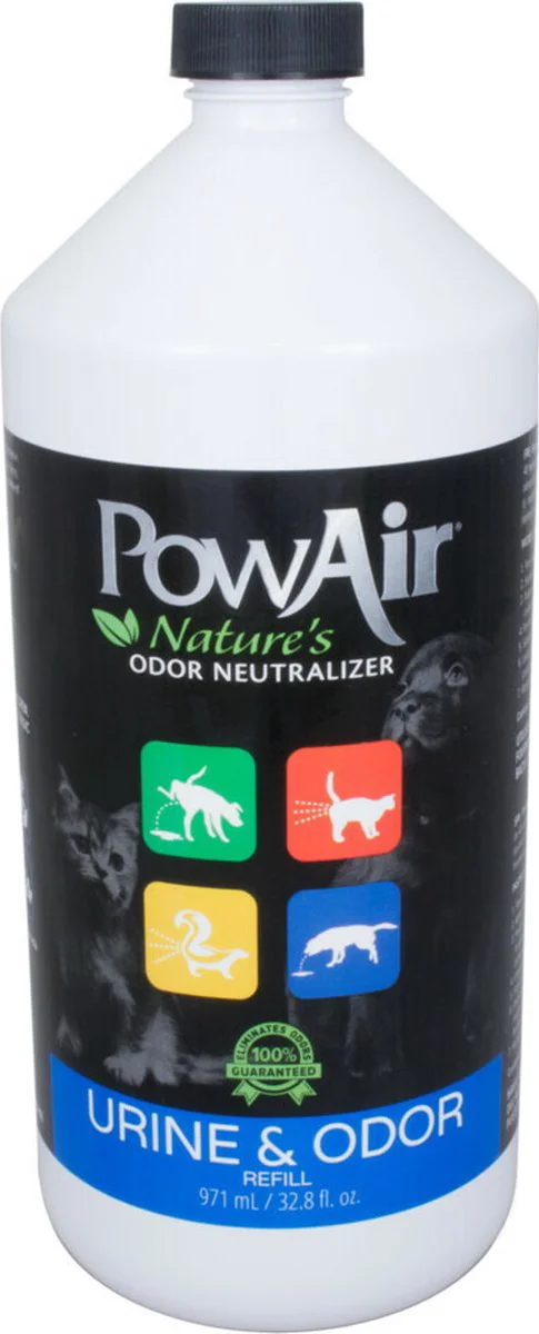 PowAir Geurverwijderaar Spray Navulling Urine & Odour 922 ml