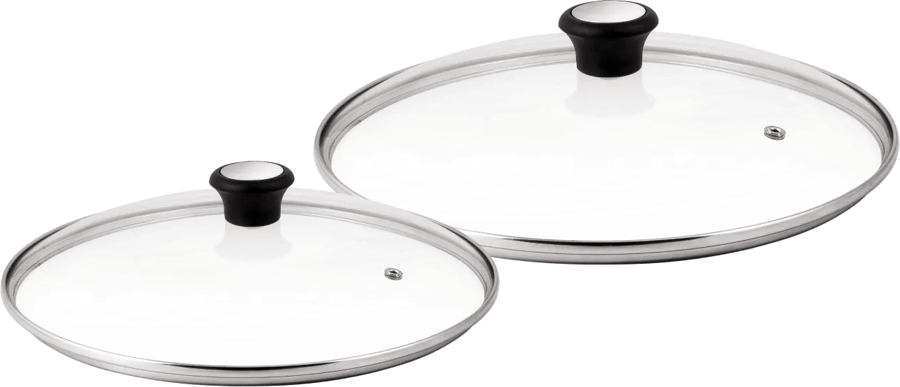 Tefal Glazen dekselset 24 cm + 28 cm