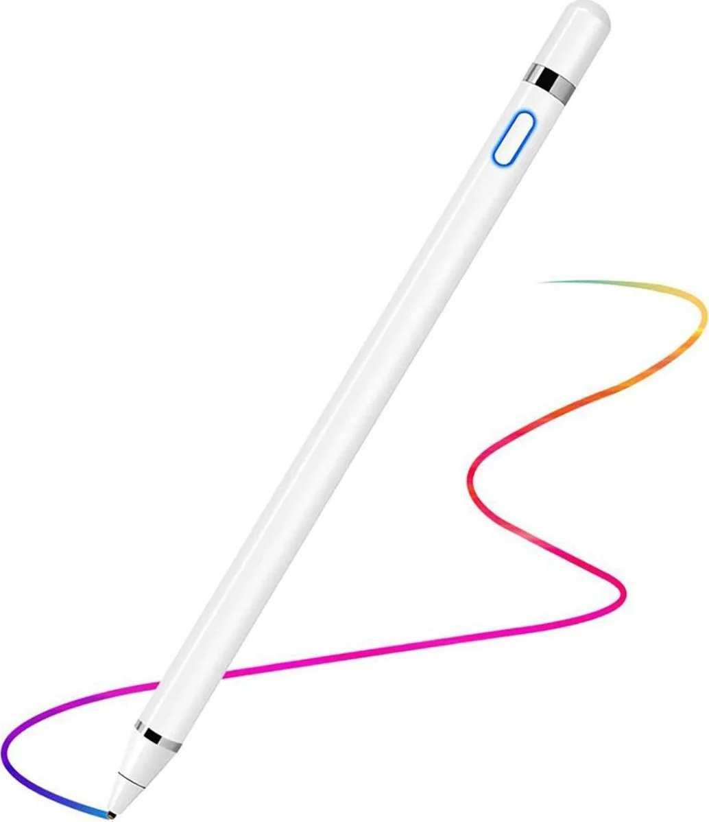 Active Stylus - Pen Touch - Pencil Voor Tablets En Telefoons - Wit