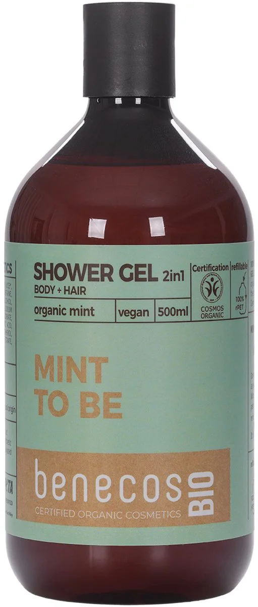 Benecos Mint 2-in-1 Body and Hair Shower Gel 500ML