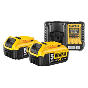 DeWalt DCB184-XJ 18V 5,0 Ah Accu (2x) + XR Multivoltage
