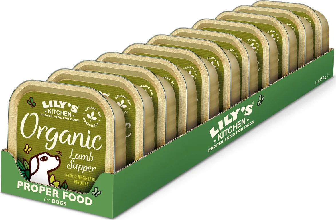11x Lily's Kitchen Hondenvoer Nat Organic Supper Lam 150 gr