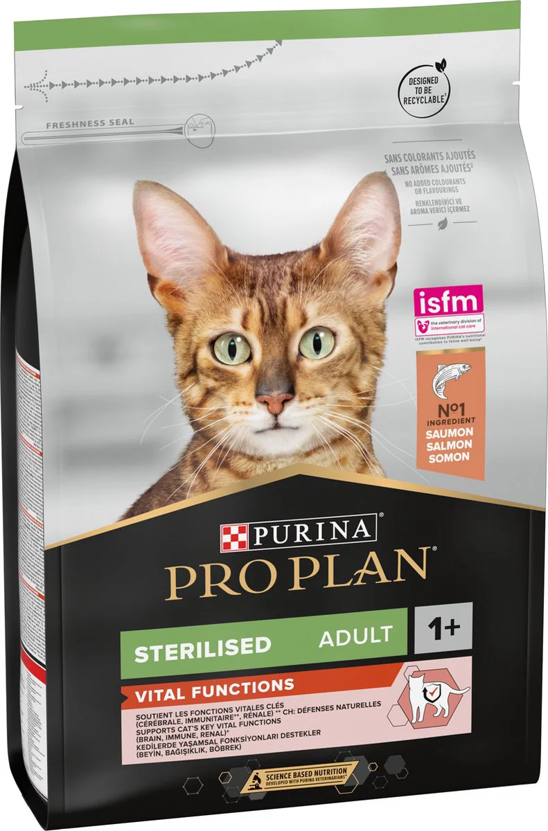 Pro Plan Kattenvoer Droog Adult Sterilised Vital Functions Zalm 3 kg