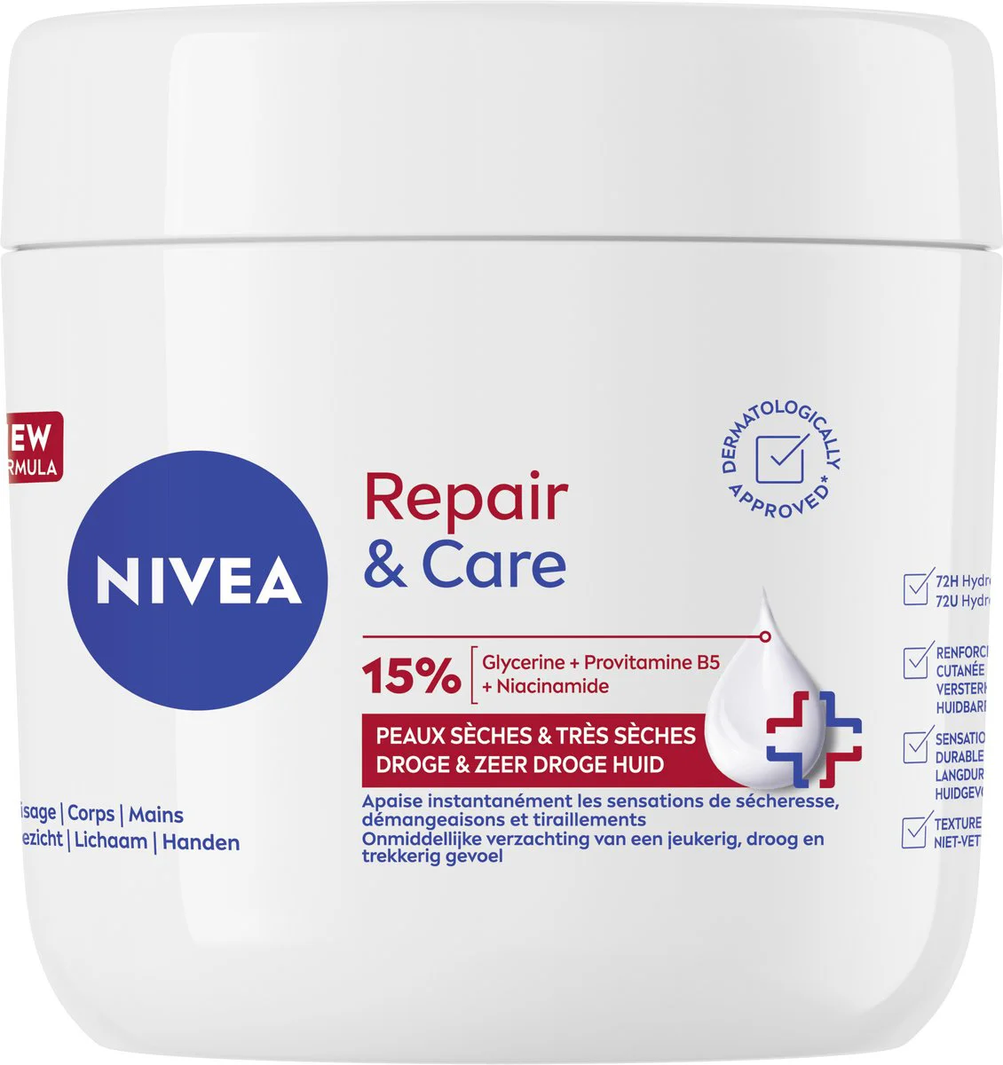 Nivea Repair & Care Intensieve Crème 400ML