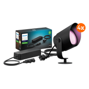 Philips Hue Lily XL Prikspot Startpakket White and Color 4-Pack