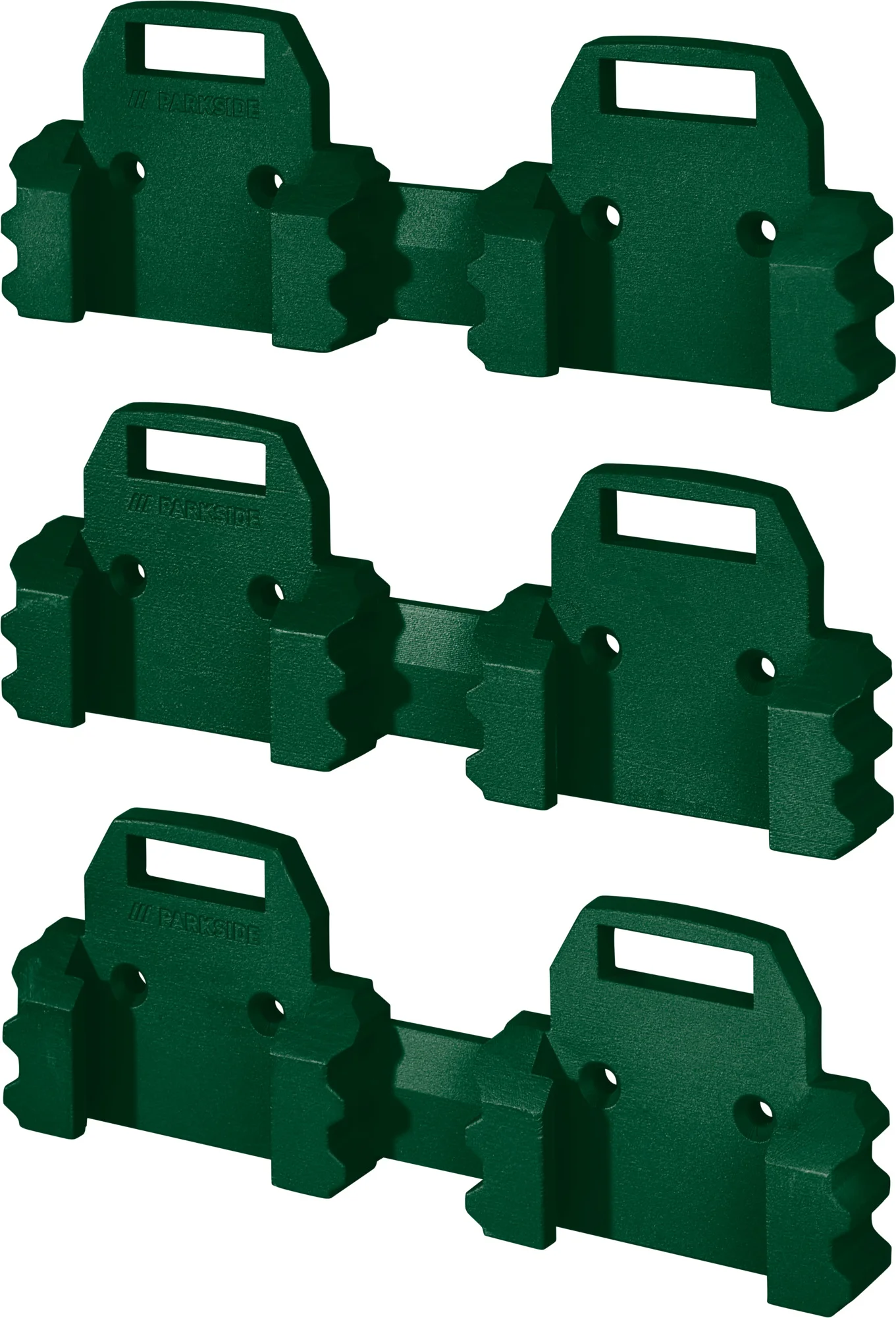 PARKSIDE Wandhouderset voor 20 V accu's of accu-schroefboormachine (3 dubbele houders)