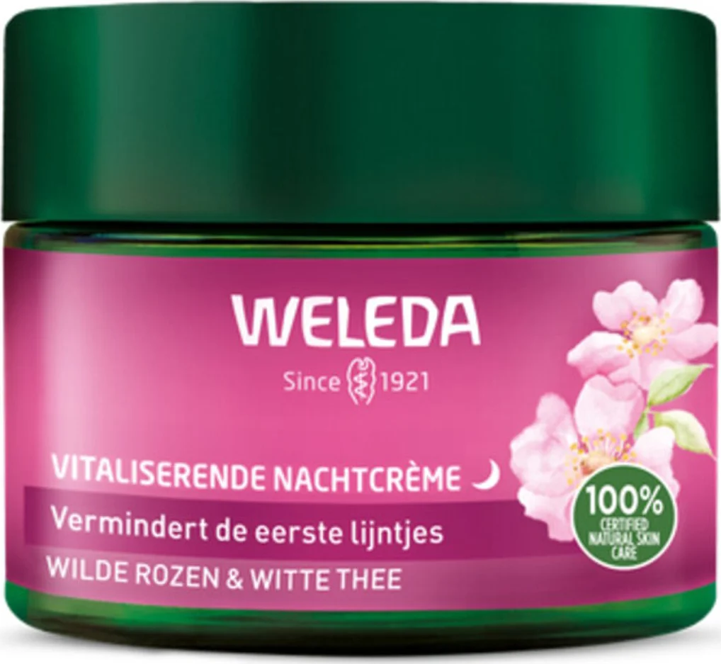 3x WELEDA Wilde Rozen & Witte Thee Vitaliserende Nachtcrème 40 ml