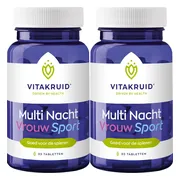 2x Vitakruid Multi Nacht Vrouw Sport 30 tabletten