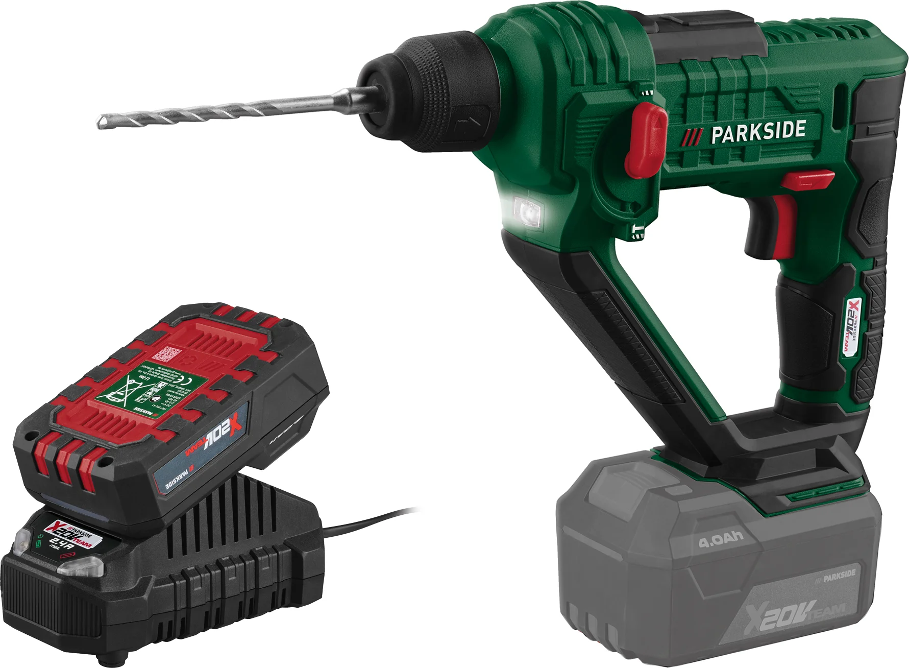 PARKSIDE Accu-boorhamer 20 V zonder accu en lader