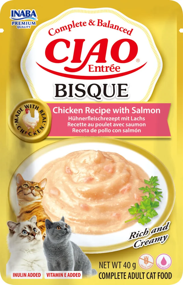 Ciao Kattenvoer nat Entrée Bisque Chicken & Salmon 40 gr