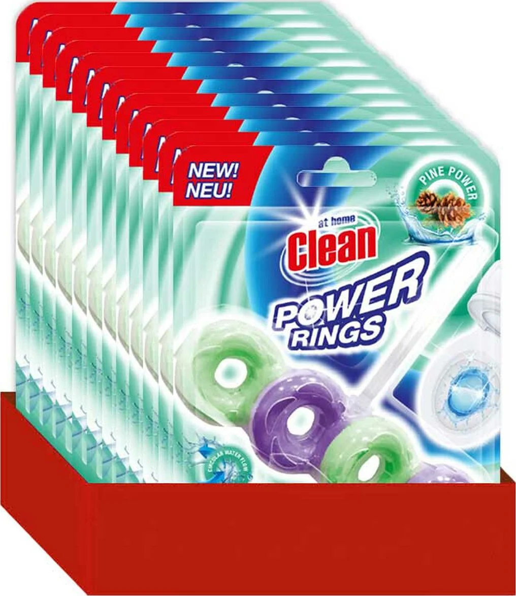 12x At Home Toiletblok Power Rings Pine 40 gr