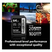Lexar Professional SDXC Silver Plus 64GB 100MB/s