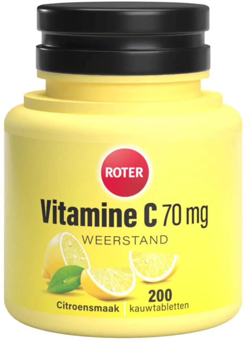 2x Roter Vitamine C 70 mg Citroen 200 kauwtabletten