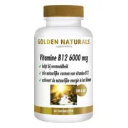 Golden Naturals Vitamine B12 6000mcg Vegan 60 zuigtabletten