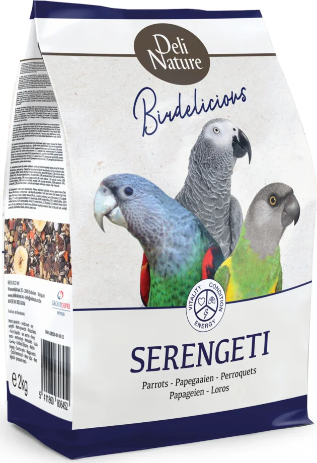 Deli Nature Papegaaien Serengeti Birdelicous 2 kg