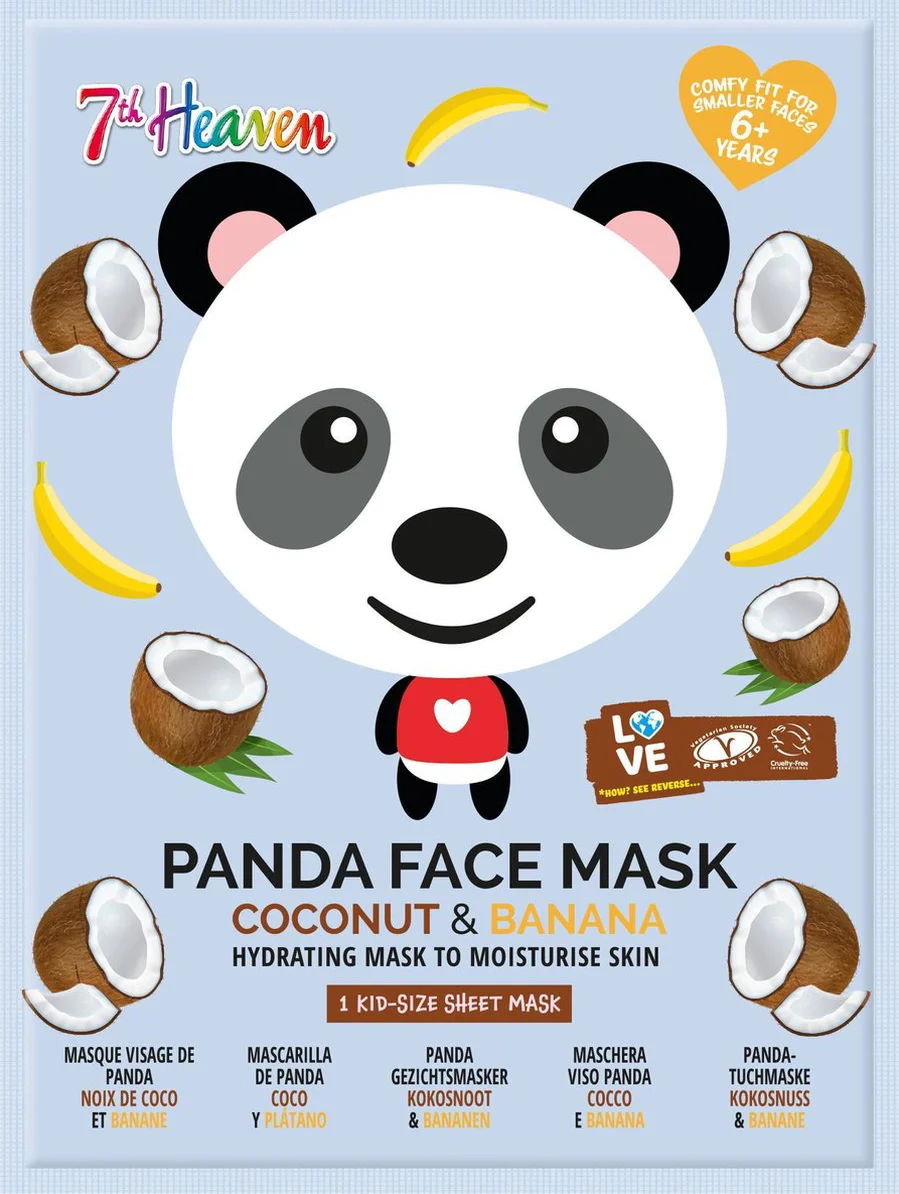 7th Heaven Panda Face Mask