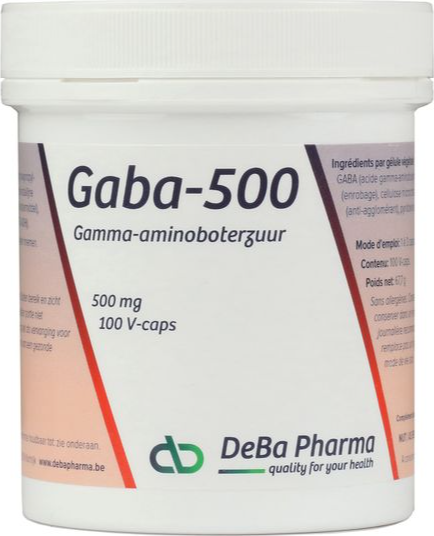 DeBa Pharma Gaba 500mg Capsules 100VCP