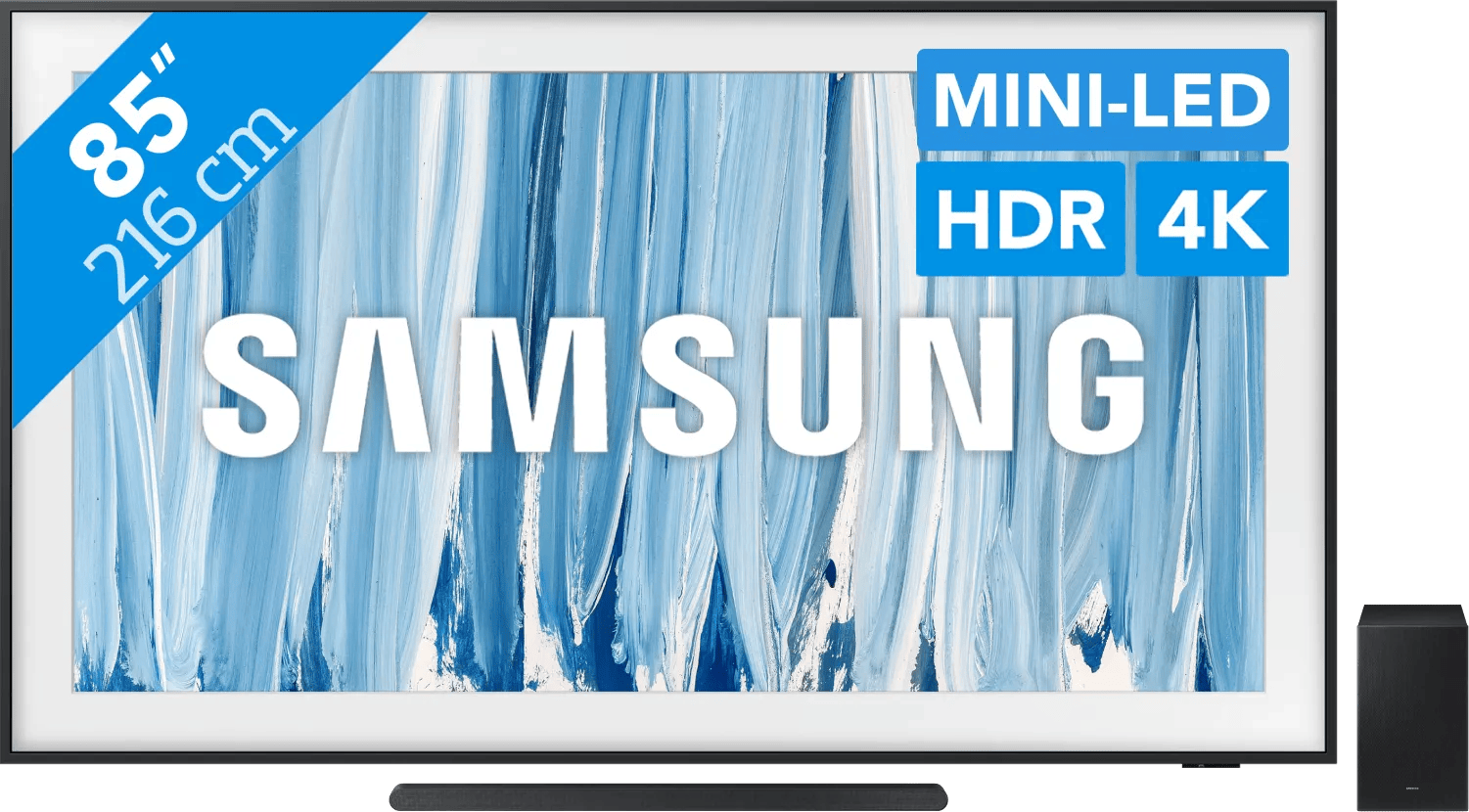 Samsung The Frame Pro 85" (2026) + Samsung HW-S700D Zwart (2024)
