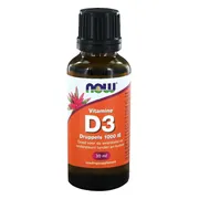 NOW Vitamine D3 Druppels 1000IE 30ml