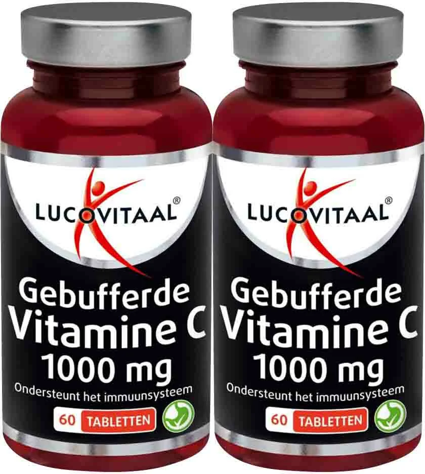2x Lucovitaal Vitamine C Gebufferd 60 tabletten