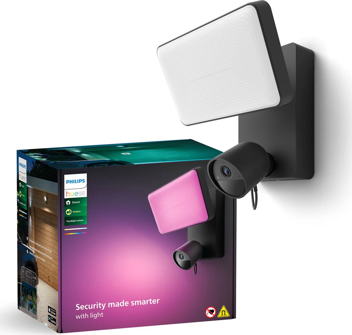 Hue Secure Floodlight camera - zwart