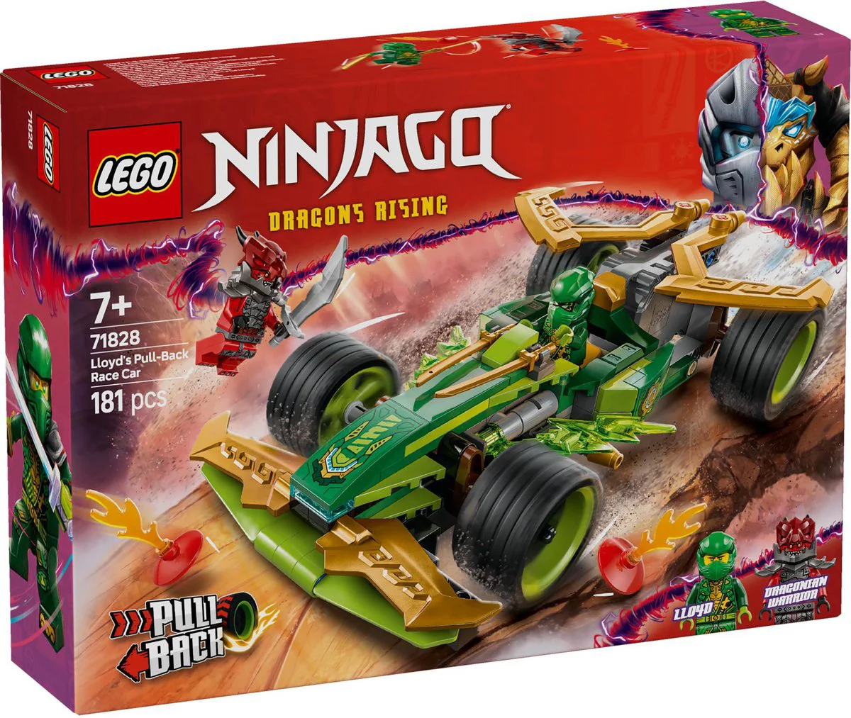 LEGO NINJAGO Lloyds pull-back racewagen 71828