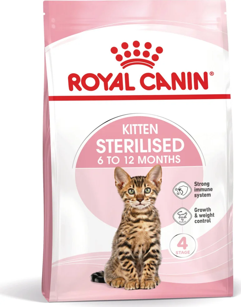 6x Royal Canin Kattenvoer Sterilised Kitten 2 kg