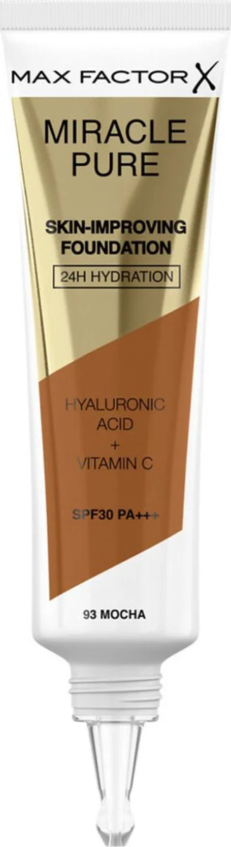 3x Max Factor Miracle Pure Foundation 93 Mocha 30 ml