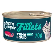 Edgard & Cooper Kattenvoer Fillets Tonijn - Inktvis 70 gr