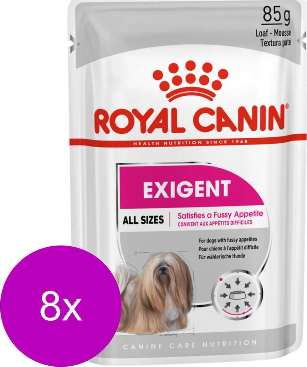 96x Royal Canin Exigent Hondenvoer Nat 85 gr