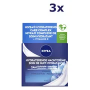 3x NIVEA Nachtcrème Hydraterend 50 ml