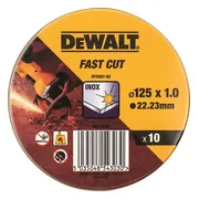 DeWALT DT3507 Doorslijpschijven 125x22.2x1mm. RVS / INOX VE=10