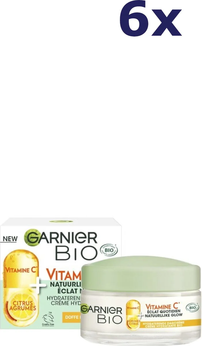 6x Garnier SkinActive Vitamine C Dagcrème 50 ml