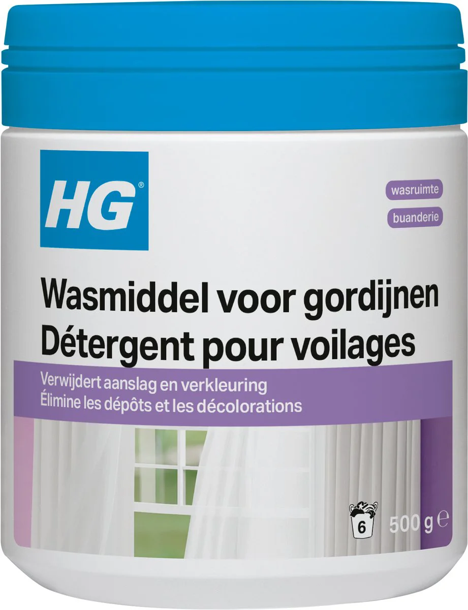 HG Textiel Vitrage Wasmiddel Wit 500GR