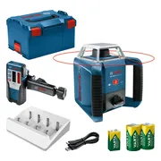 Bosch Professional PRO GRL 400 H + LR 1 + VARTA Rotatielaser rood in L-Boxx - 0601061806