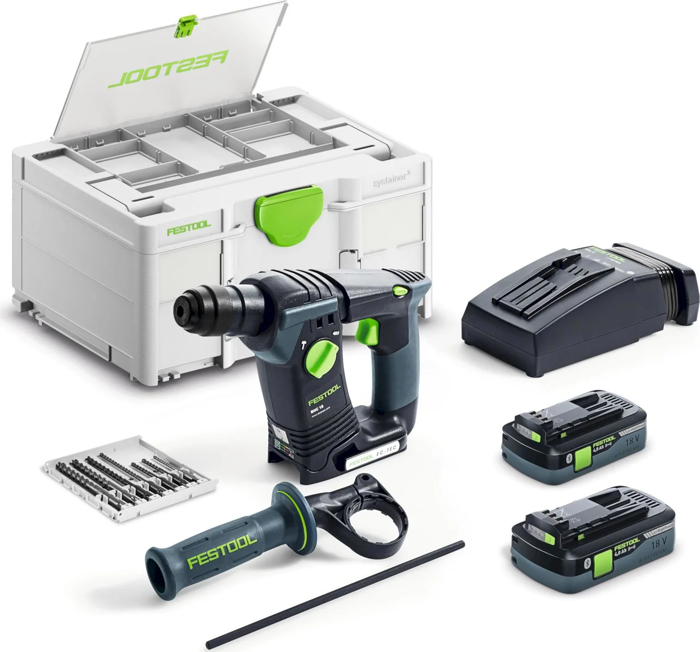 Festool BHC 18 HPC 4,0 I-Plus Accu Boorhamer SDS-Plus 1,8J 18V 4.0Ah in Systainer - 577602