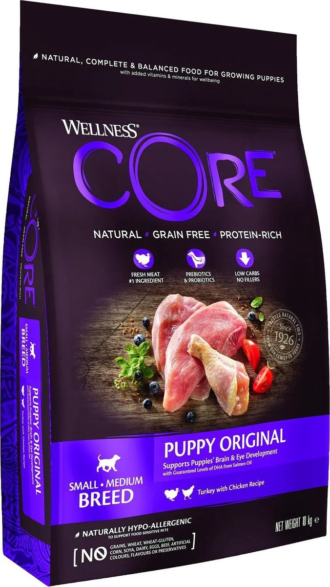 Wellness Core Hondenvoer Puppy Kalkoen - Kip 10 kg