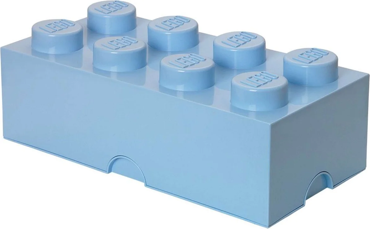 LEGO Opbergsteen met 8 noppen - lichtblauw