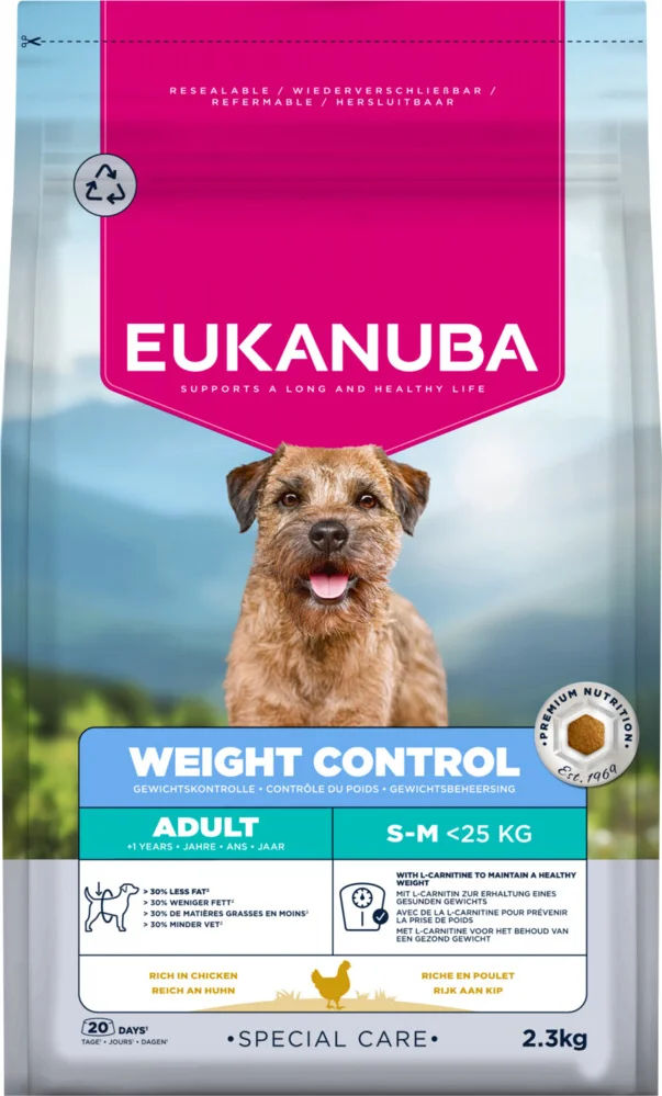 Eukanuba Hondenvoer Droog Special Care Adult Small/Medium Weight Control 2,3 kg