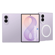 Samsung Galaxy Z Fold 8 512GB Lila 5G + Samsung Back Cover met Magneet Transparant