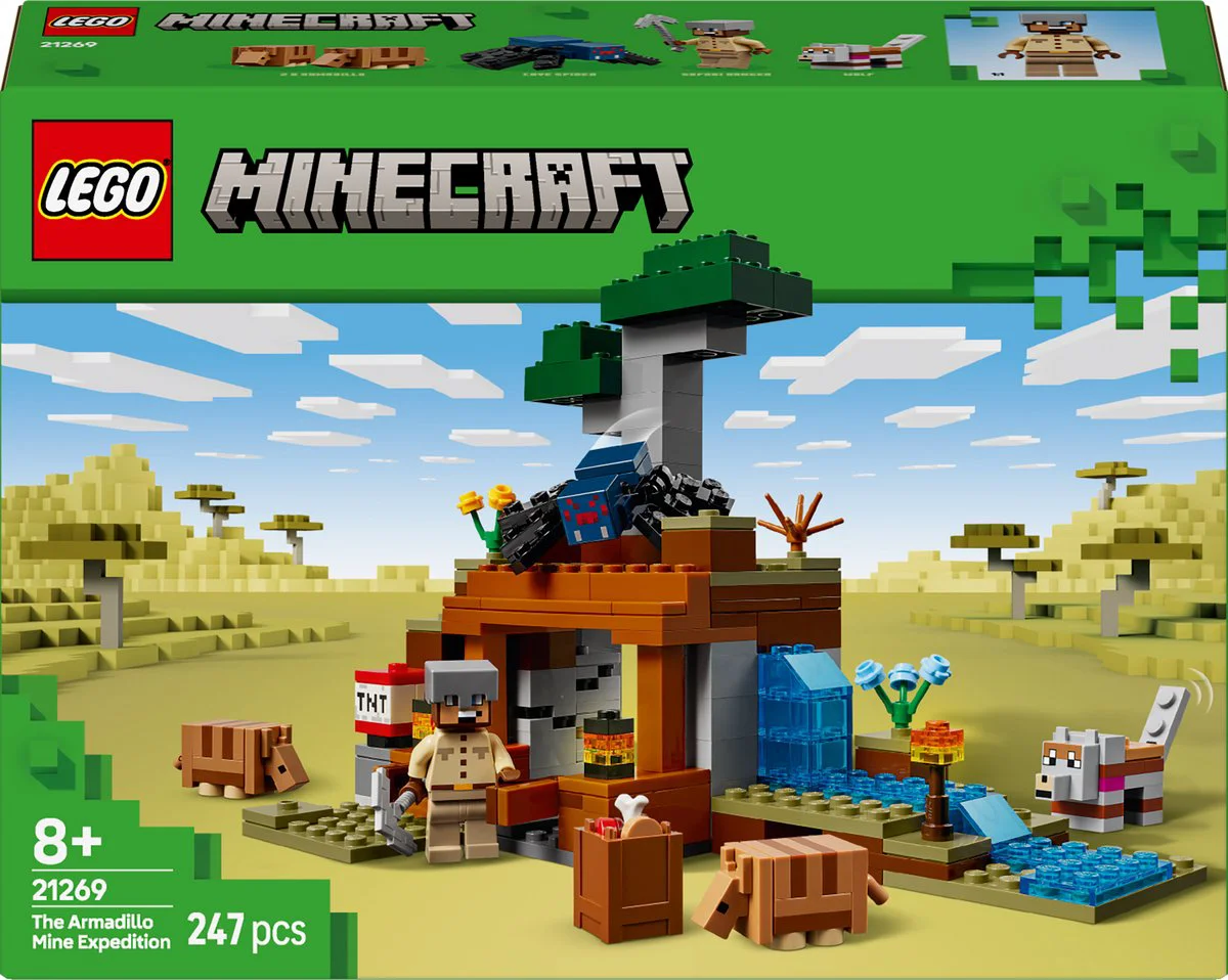 LEGO Minecraft De gordeldieren bij de mijn 21269