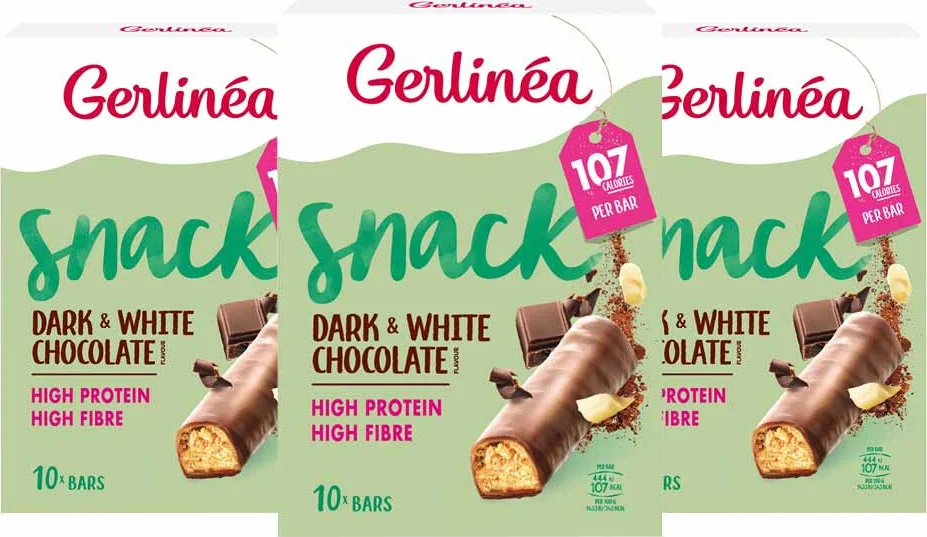 3x Gerlinea Repen Pure & Witte Chocolade 10 x 31 gr