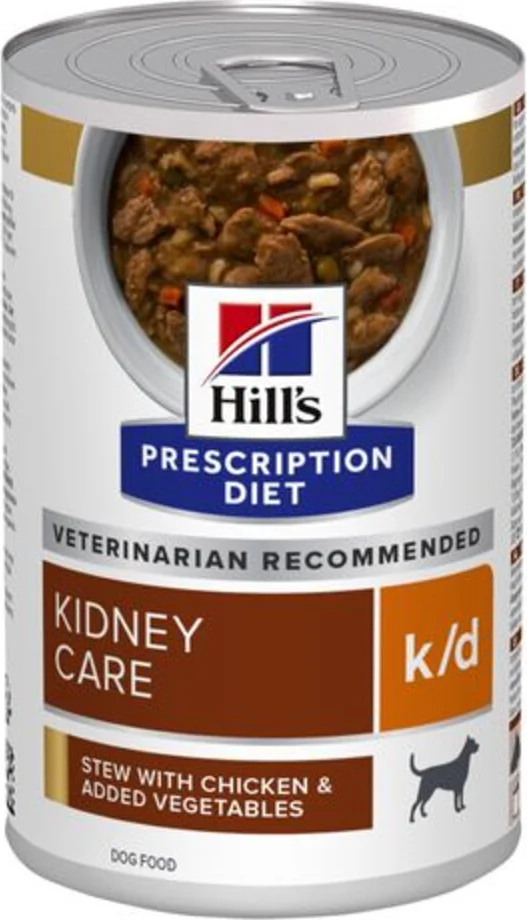 Hill's Prescription Diet k/d Kidney Care Stoofpotje Hondenvoer Nat Kip & Groenten 354 gr
