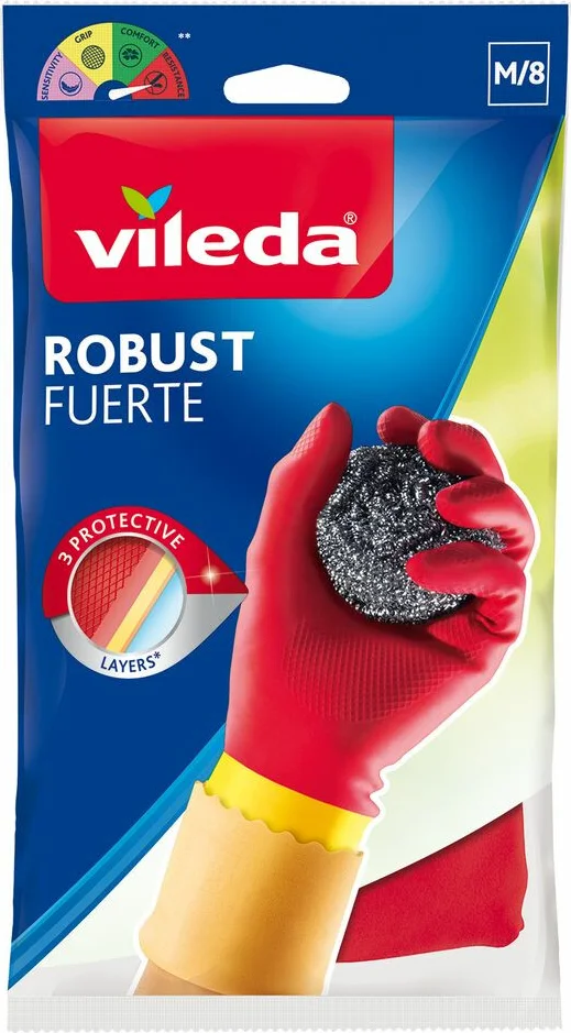 12x Vileda Handschoenen Robust Medium 1 paar