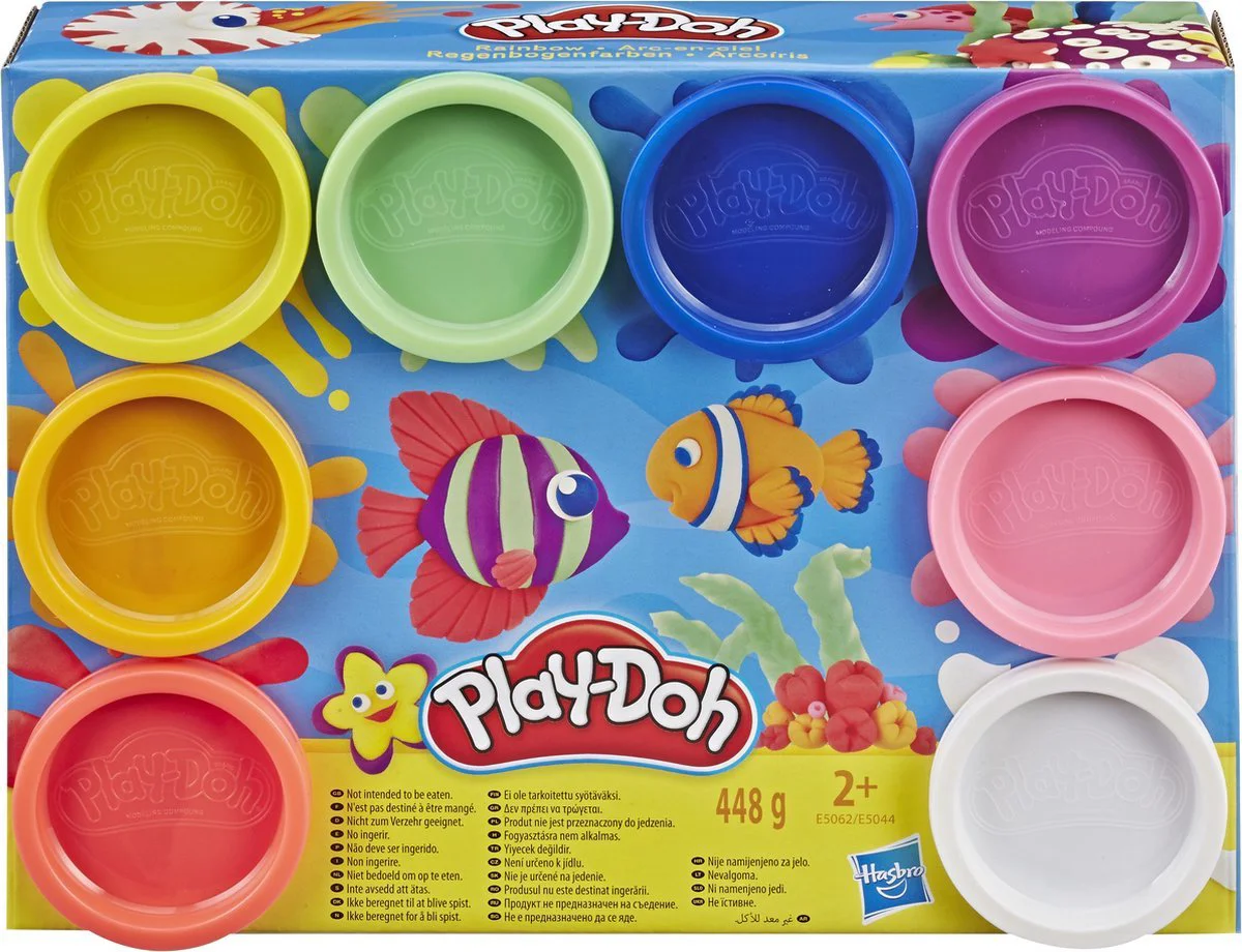Play-Doh 8-pack verschillende kleuren assorti