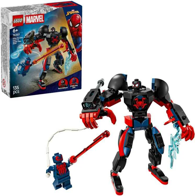 LEGO Marvel Miles Morales mecha vs. Spider-Man 2099 76337