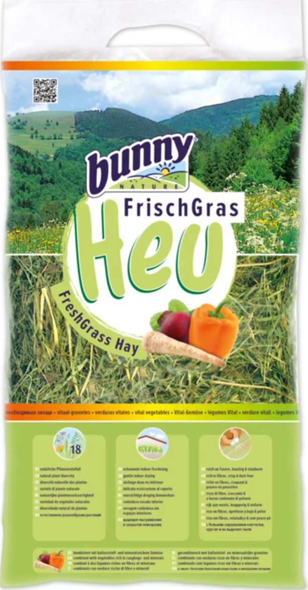 Bunny Nature Knaagdiervoer Vers Gras Hooi Groente 500 gr