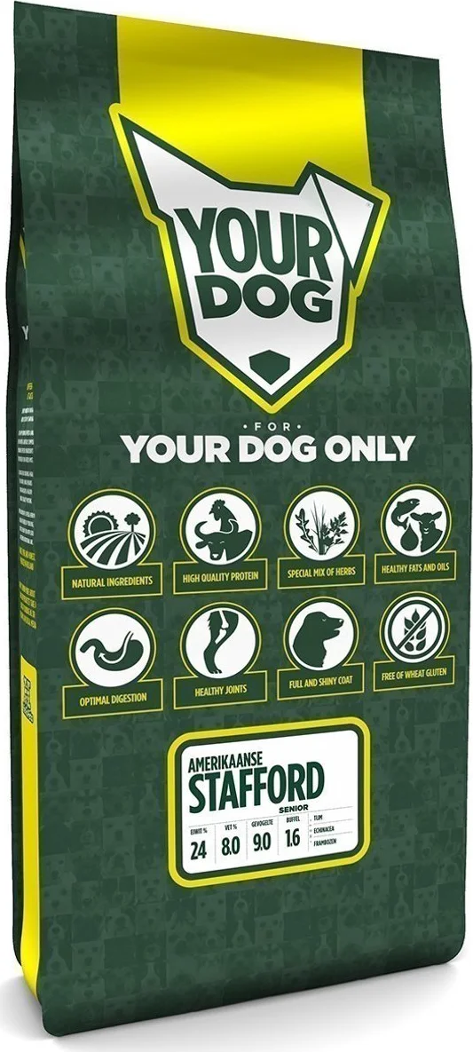 Yourdog Amerikaanse stafford - Hondenbrokken - Senior - 12 kg